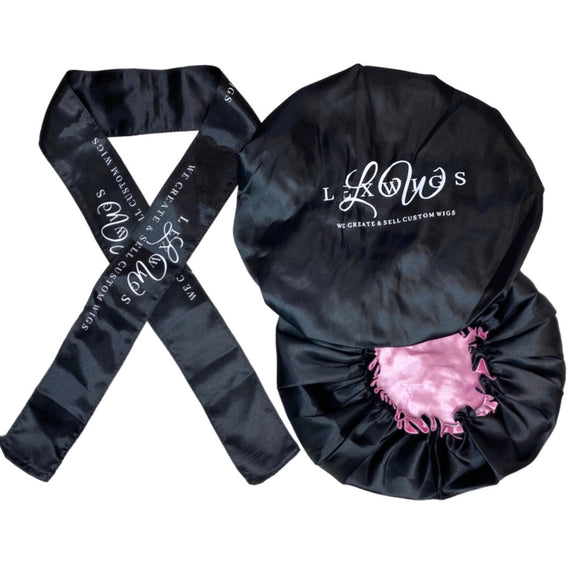 LEXWIGS LUX SATIN BONNET & HEADBAND